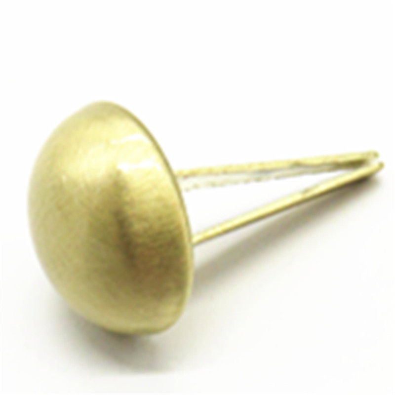 Gold Plating 9mm Metal Rivets For Leather Bags