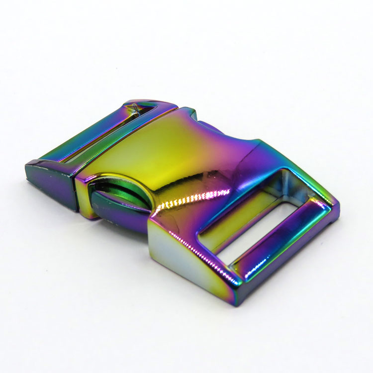 Factory High Quality Customized Logo Rainbow Metal Side Release Buckles