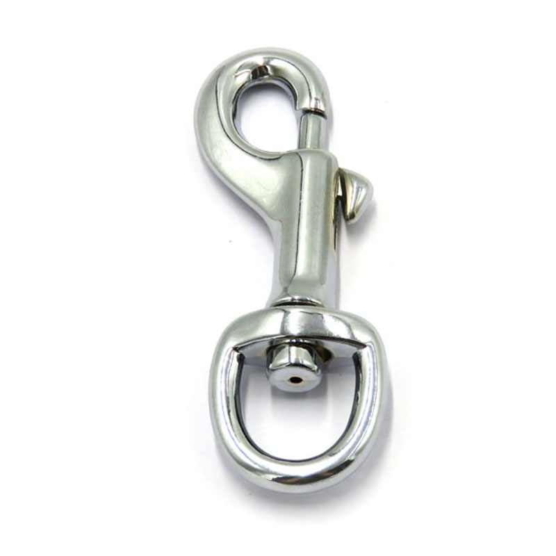 16MM Eco-friendly Stronger Pull Nickel Free Zinc Alloy Swivel Eye Snap Hook for Dog Leashes Collars
