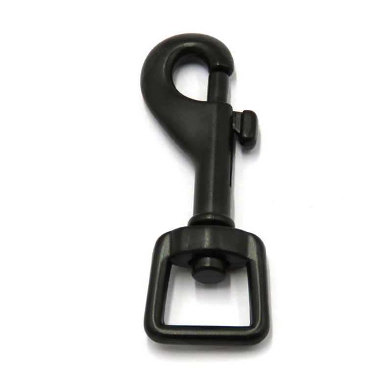 13MM Eco-friendly Stronger Pull Black Zinc Alloy Swivel Eye Snap Hook for Dog Leashes
