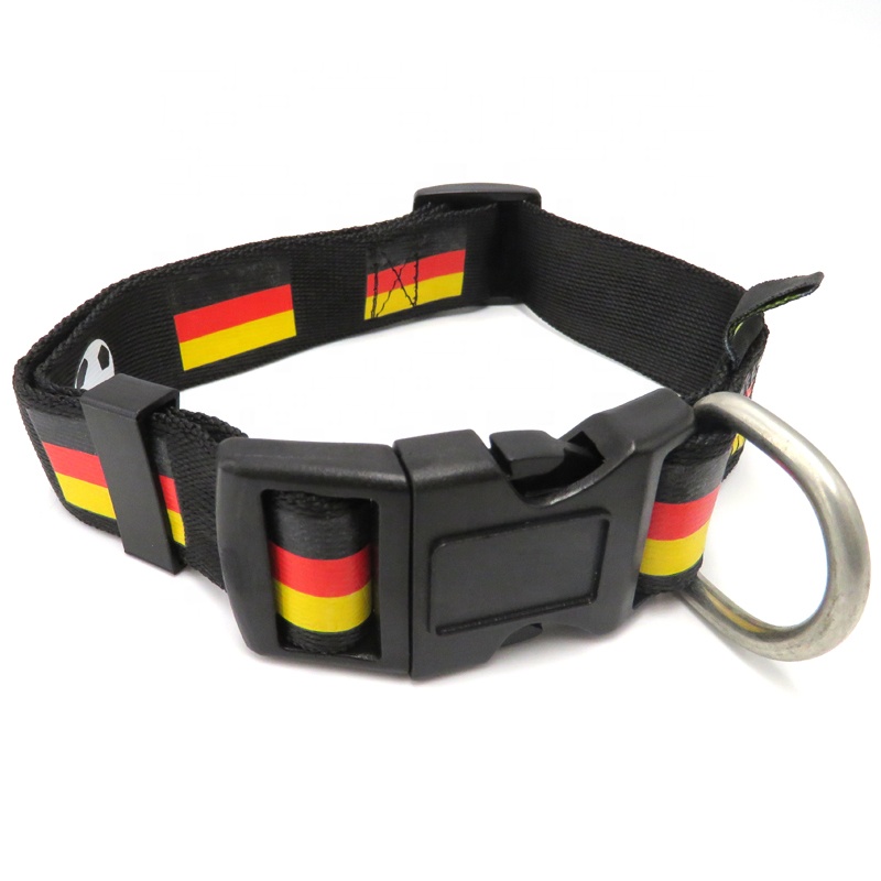 High Quality Nylon Dog Collars Manufacturers with Plastic Quick Release Buckle