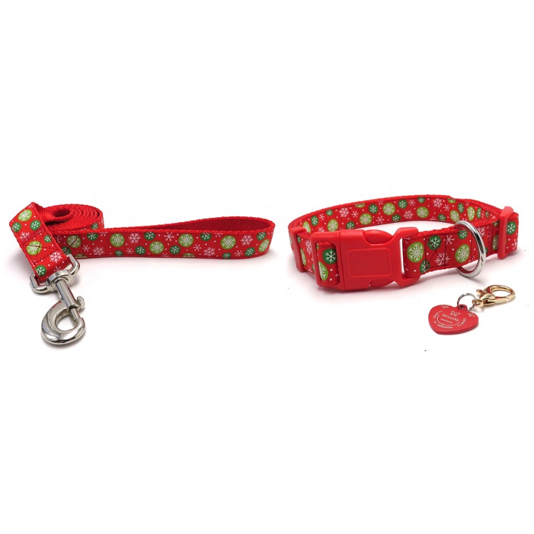 Christmas Dog Collar Adjustable Soft Comfortable 8 Patterns Holiday Dog Collars for Small Medium and Large Dogs