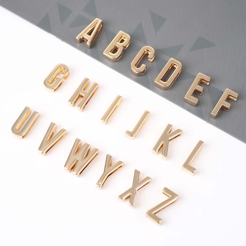 High quality Factory Price Pet Collar Accessories Full English Alphabetical Range Metal English Alphabet Letter