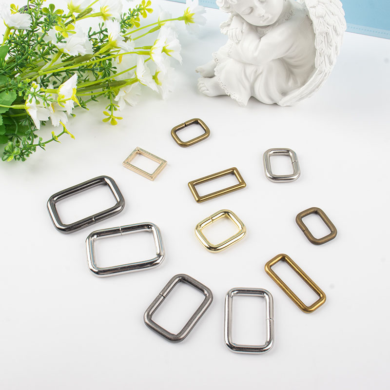 Stainless steel Hardware Parts Ring Rectangle Buckle Metal Bag Accessories Square Buckle For Handbag Backpack