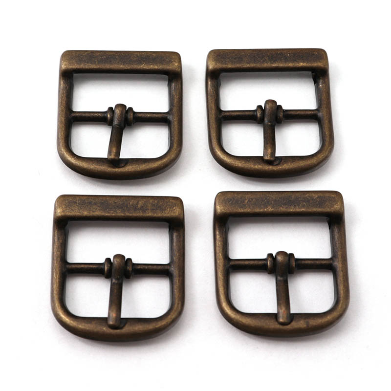 Rectangular Metal Single Prong Pin Shoes Buckles Roller Buckles Hardware Pin Buckle for Shoes Bags Leather Belt